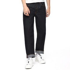 Diesel Men's Dagh Regular Straight Jeans L.32 Button Fly Blue Denim Wash 0087Z